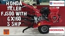 Motocultor HONDA GX160 5.5HP 163cc. Tanque de 3.1L