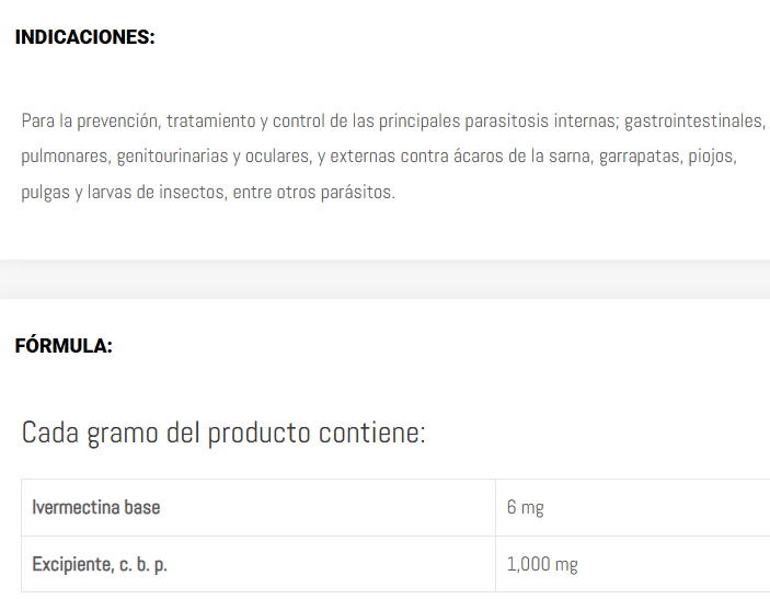 Desparasitante Iversan Premix