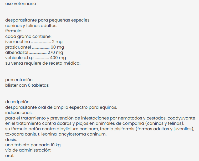 Iverfull For Pets (6 Tabletas)