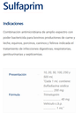 Antimicrobiano de amplio espectro Sulfaprim 100mL