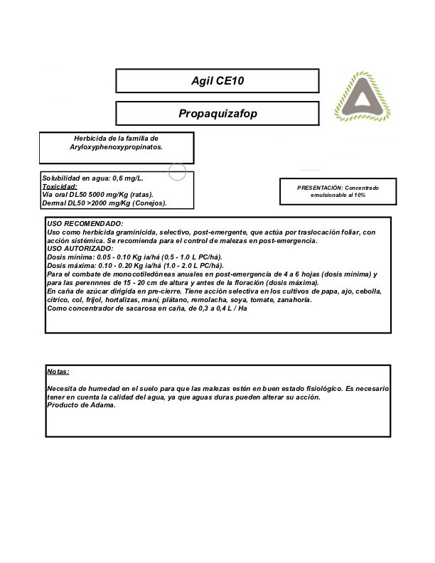 Herbicida Agil 10 EC 1Lt