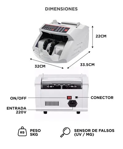Contadora Profesional Gadnic. 1000 bill./min.
