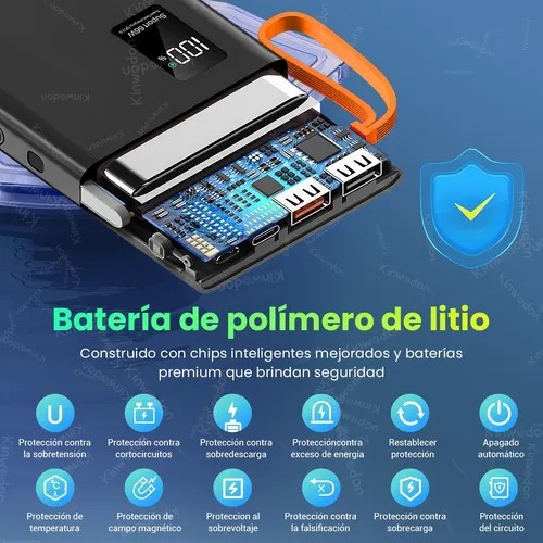Power Bank de carga rápida 66W 35000mAh