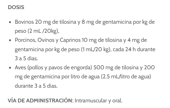 Antibiótico Tigent 100mL (Biozoo)