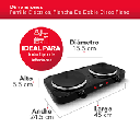 Cocina RCA de doble disco tipo plato