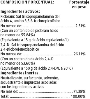 Herbicida Crosser (picloram + 2,4-D)