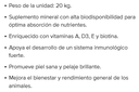 Suplemento para ganado 20Kg (Pecutrin Plus con Biotina)