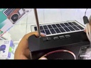 Radio de 8 bandas con panel solar
