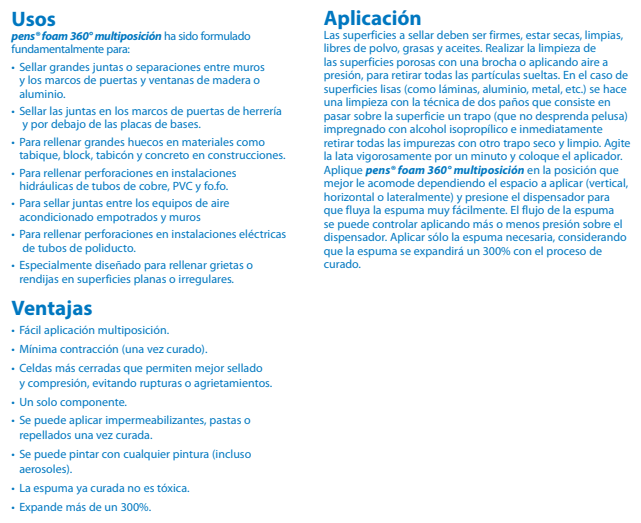 Espuma Expansiva Foam 500mL