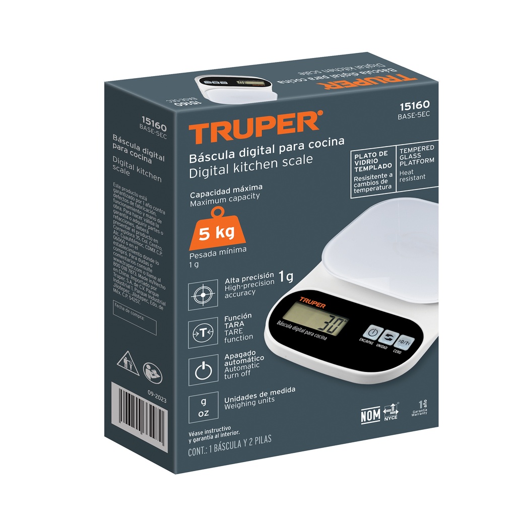 Digital kitchen scale