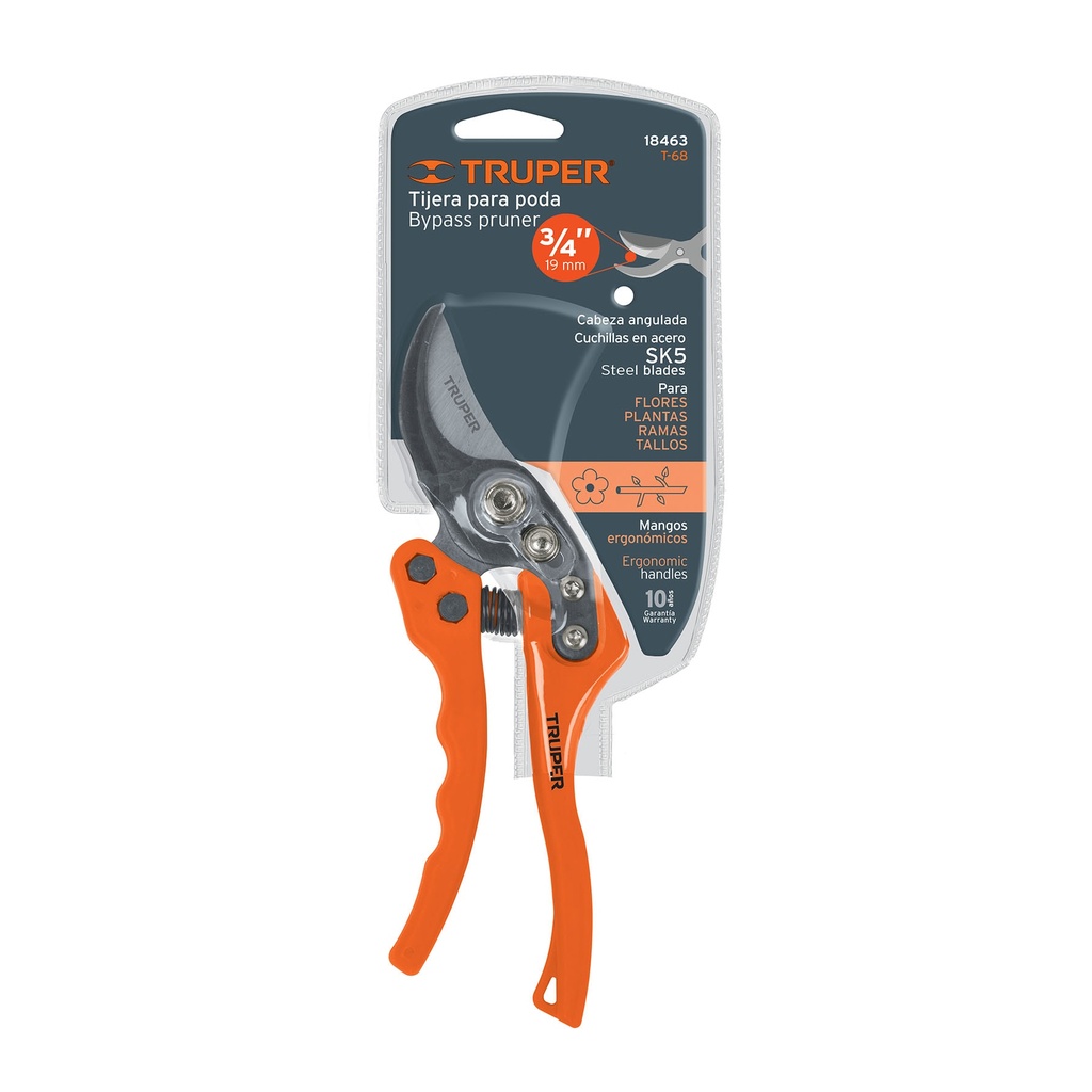 8 steel TRUPER bypass pruning shears