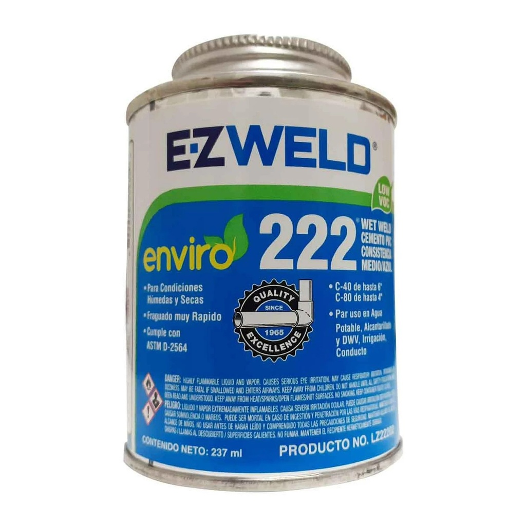 Pegamento cemento WELD para PVC (237mL)
