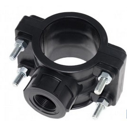 32x3/4" plastic pipe clamp on saddle