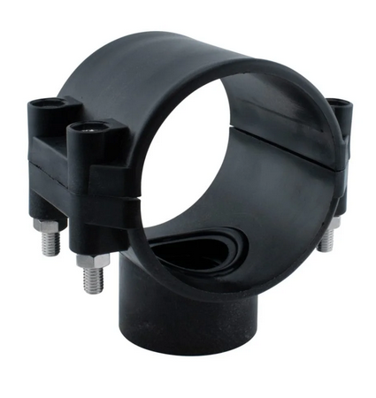 75x2" Plastic Pipe Clamp on Saddle