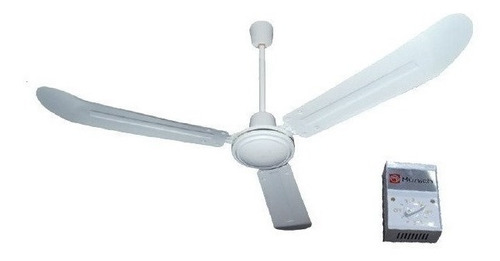 Ventilador blanco de techo 56"