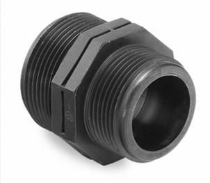 PP Ø 1½"x1" reduced M-M adapter fitting