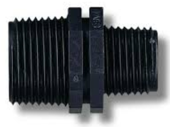 PP Ø 2"x1½" reduced M-M adapter fitting