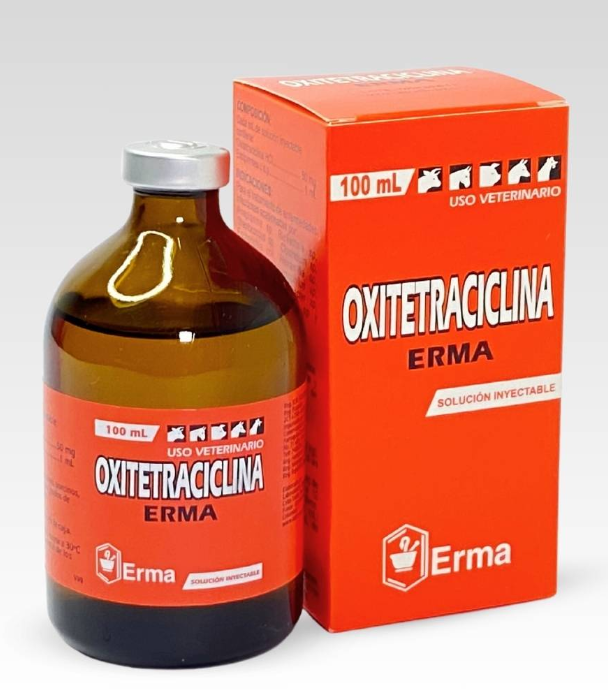 Oxitetraciclina inyectable 5% 100mL
