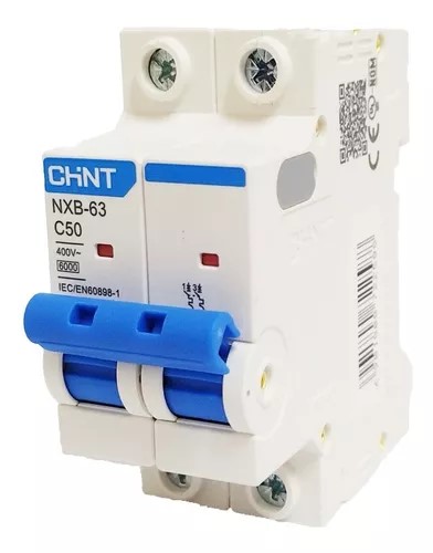 Interruptor termomagnético de 2 polos y 63A