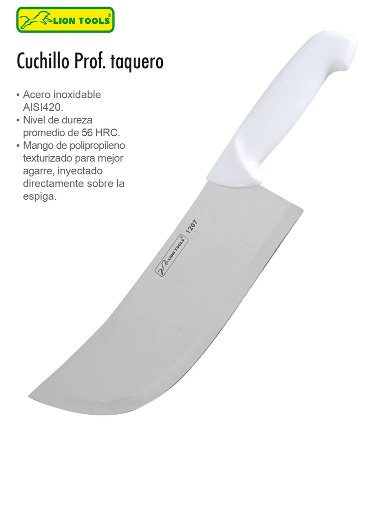 Cuchillo profesional Taquero 9"