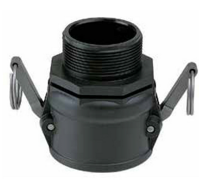 Acople hembra roscado macho COVERLINE PE  con junta Ø50 - 1½"