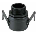 Ø50 - 1½" COVERLINE PE Threaded-Male Female Coupler w/ O-Ring