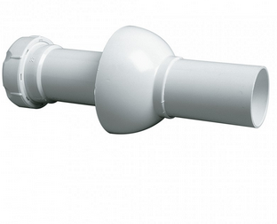 Acoplamiento liso a pared para sifones