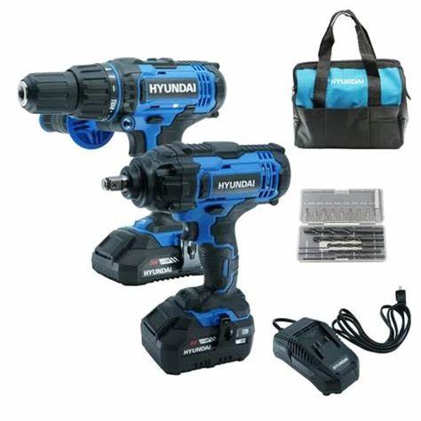 HYUNDAI Wireless Impact Drill and Screwdriver Set
