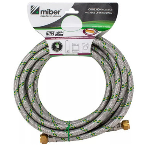 Kit de instalación de conexión flexible para gas LP o natural
