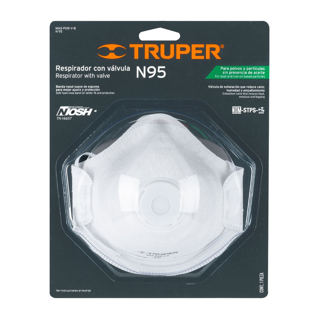 TRUPER valved respirator