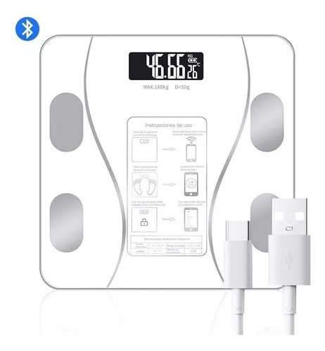 Báscula corporal con Bluetooth hasta 150 Kg