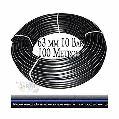 Tubería PE 63mm (10BAR) Longitud 100m