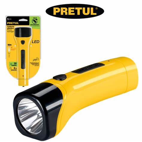 PRETUL 80 lumens rechargeable LED plastic Flashlight