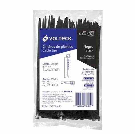 15cm 50-Piece Cable Tie Wraps Set