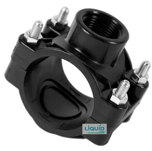 63x1½" plastic pipe clamp on saddle