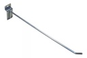 [FLLC1187] Gancho para panel ranurado plateado 30cm