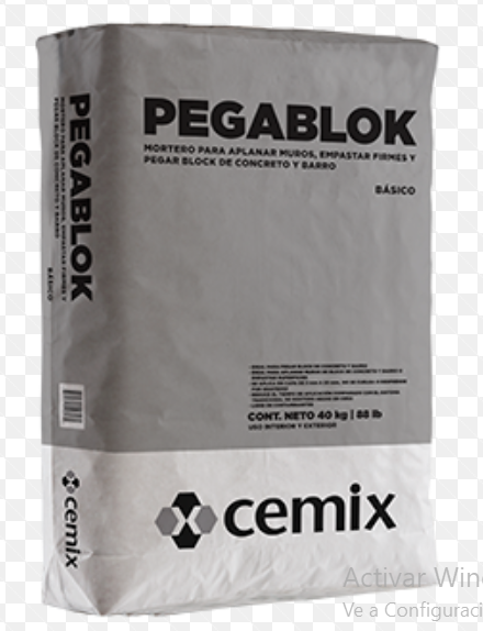 Pegablock (cemento mortero) 40 Kg