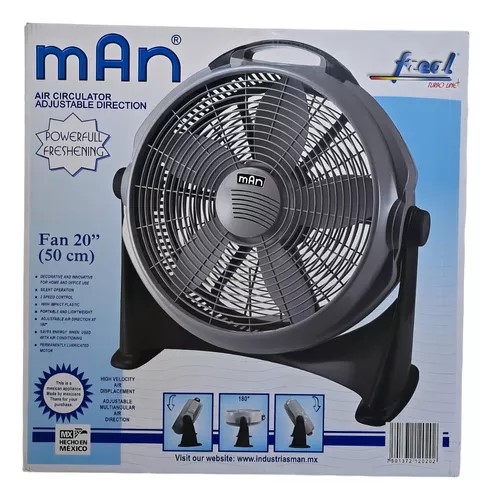 Ventilador para suelo de dirección ajustable marca mAn