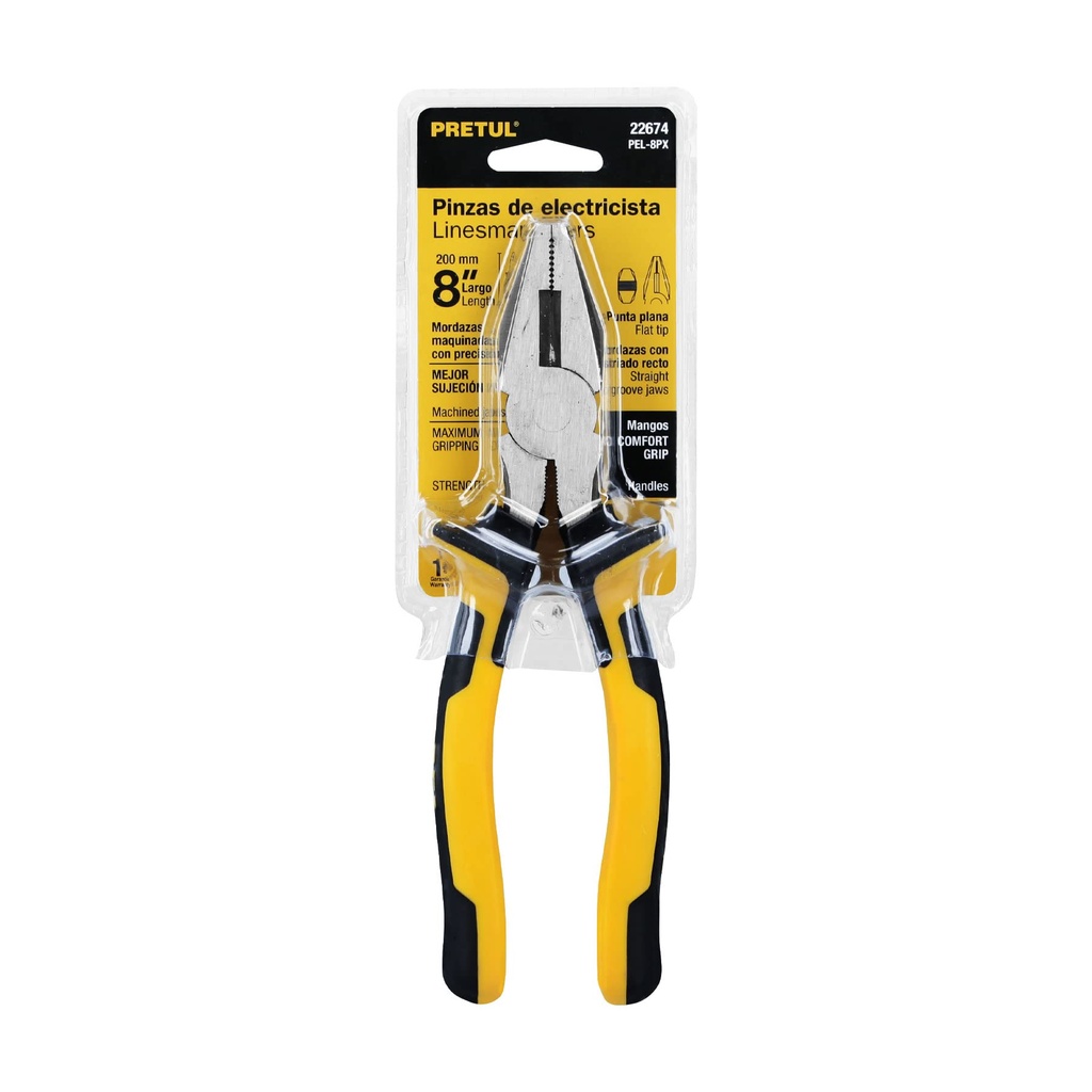 8" PRETUL Electrician Pliers