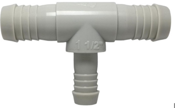 CONEKTA 2x1½" barbed tee fitting