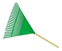 Escoba plástica grande verde