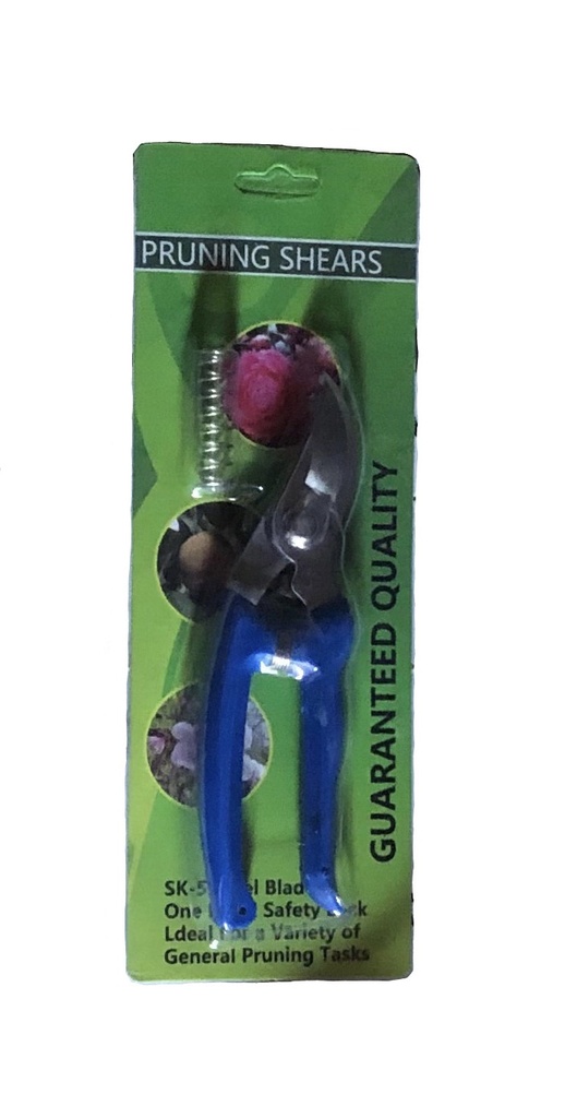 8" bypass pruning shears with carbon steel blade