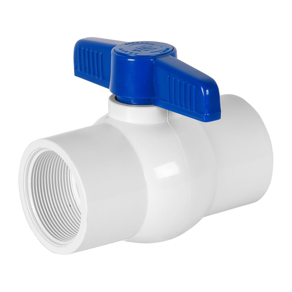 2" PVC Female-threaded ball valve