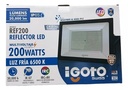 Reflector LED igoto de luz fría 200W. 110-240V