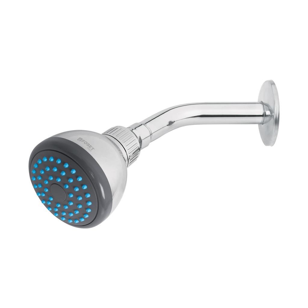 Ducha redonda de brazo cromada FOSET basic