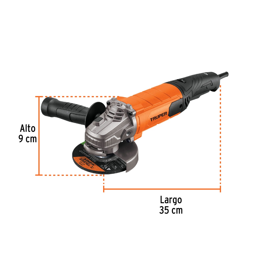 TRUPER 1100W 4½" angle grinder