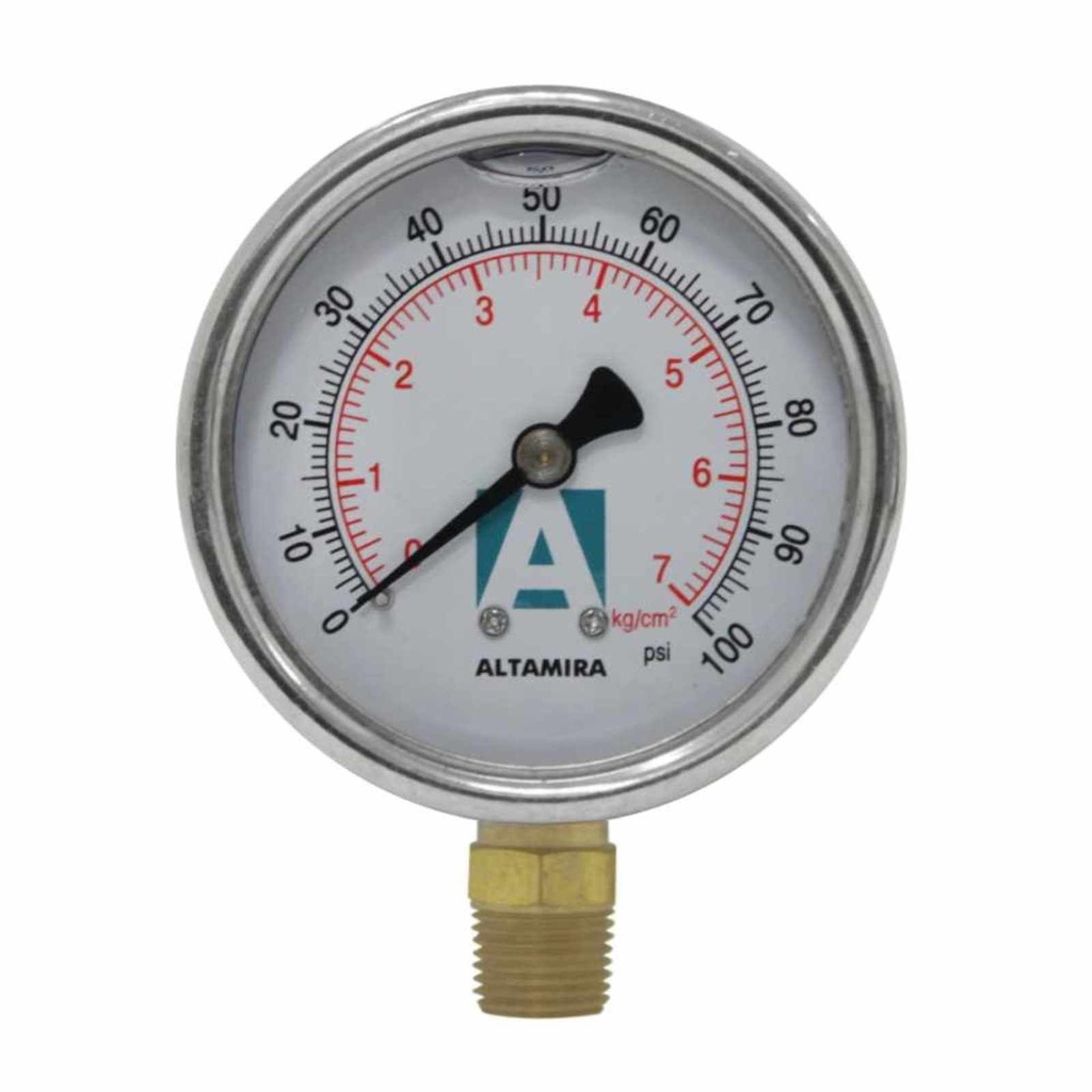 0-100 psi Glycerin Compound Gauge