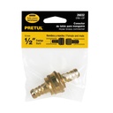 Conector macho-hembra PRETUL ½" de latón para manguera