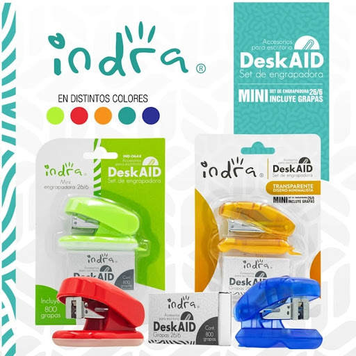Juego presilladora DeskAID indra 26/6 con 800 presillas