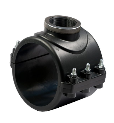 90x½" Plastic Pipe Clamp on Saddle